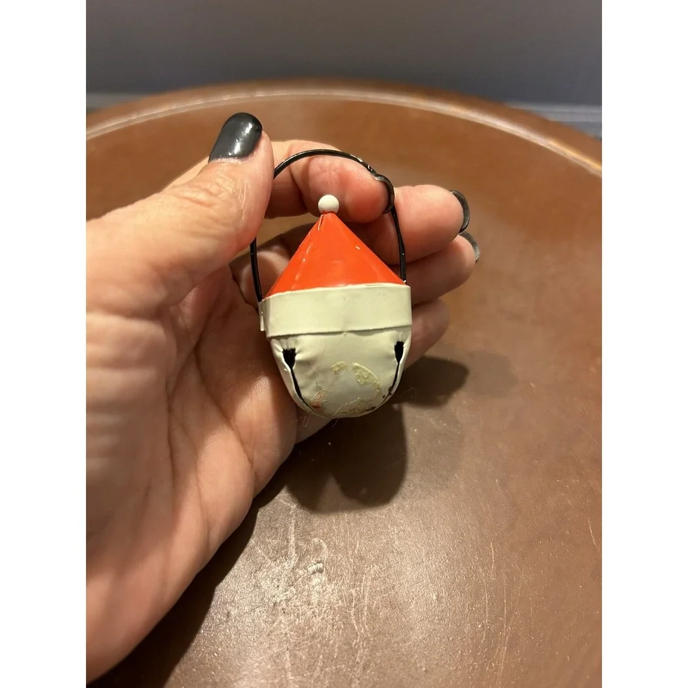 JINGEL‎ BELL SANTA ORNAMENT Christmas Tree Vintage